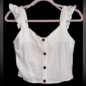 💙❤️ White crop top